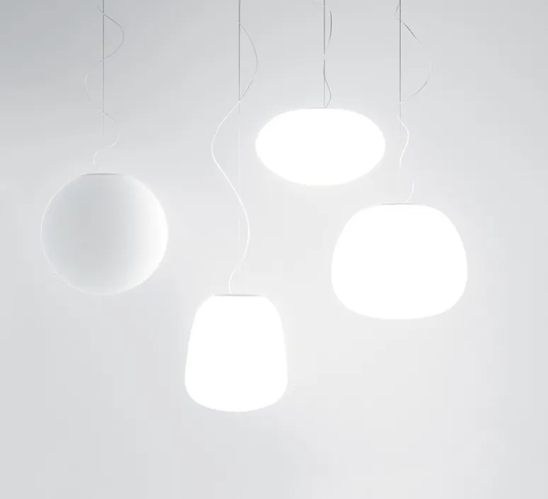 Suspension*Fabbian Suspension, Lumi_Sfera, , 3000K, Ø35cm, H33cm - blanc