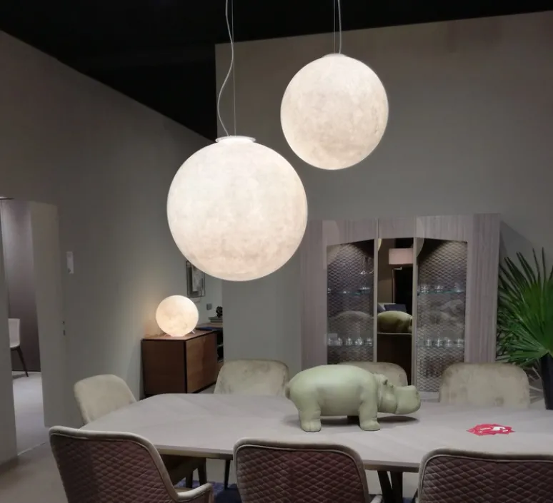 Suspension*In-es.artdesign Suspension, Luna 1, , ø35cm, h35cm - blanc