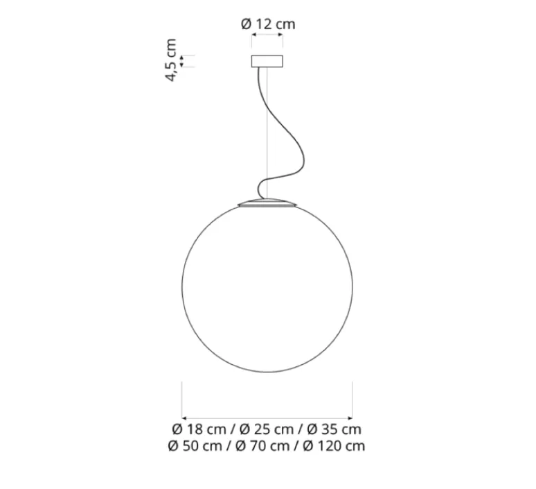 Suspension*In-es.artdesign Suspension, Luna 4, , ø120cm- blanc