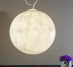 Suspension*In-es.artdesign Suspension, Luna 3, , ø70cm, H70cm - blanc