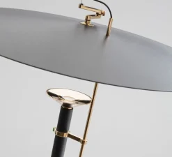 Suspension*Stilnovo Suspension, Luna, , LED, dim, 2700K, 2804 lm, Ø116cm, H43,6cm - noir et or