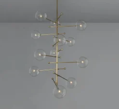 Suspension, Lustre, RD15 12 Arms, Laiton laqué bruni, Ø138,8cm, H200cm - Schwung
