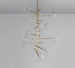 Suspension, Lustre, RD15 12 Arms, Laiton laqué bruni, Ø138,8cm, H200cm - Schwung