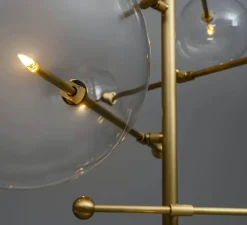 Suspension, Lustre, RD15 12 Arms, Laiton laqué bruni, Ø138,8cm, H200cm - Schwung