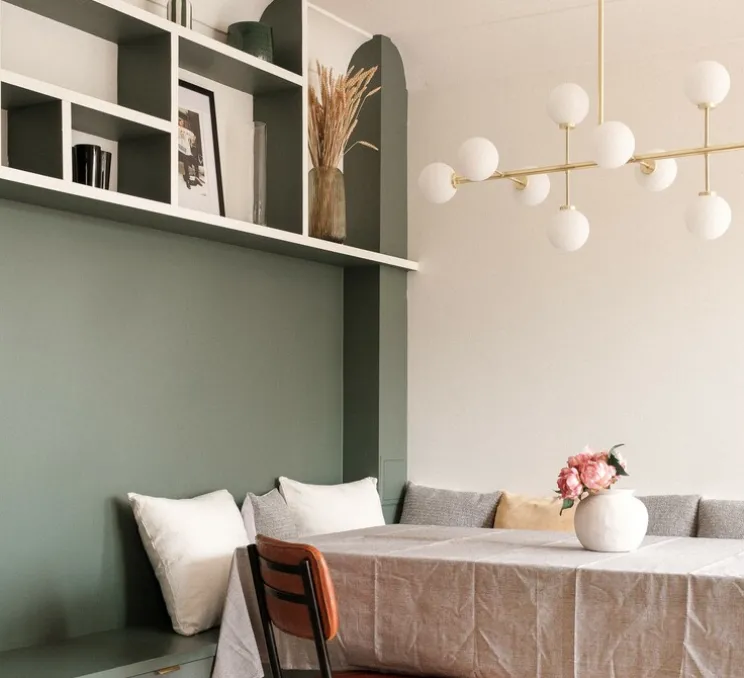 Suspension, Lustre, Riegel, Laiton laqué bruni, marbre, L175,8cm, H118,4cm - Schwung