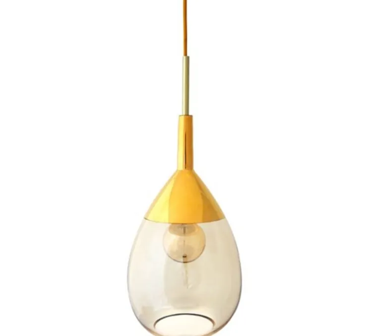 Suspension, Lute M, or fumé, H49cm, Ø22cm - Ebb and Flow
