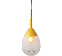 Suspension, Lute M, transparent, or , Ø22cm, H49cm - Ebb and Flow