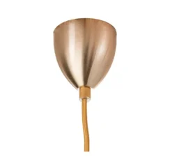 Suspension, Lute S, gris fumé, or, Ø14cm, H27cm - Ebb and Flow