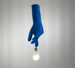 Suspension*Ingo Maurer Suspension, Luzy, , LED, dim, 2700K, 130 lm, L25cm, H50cm - bleu