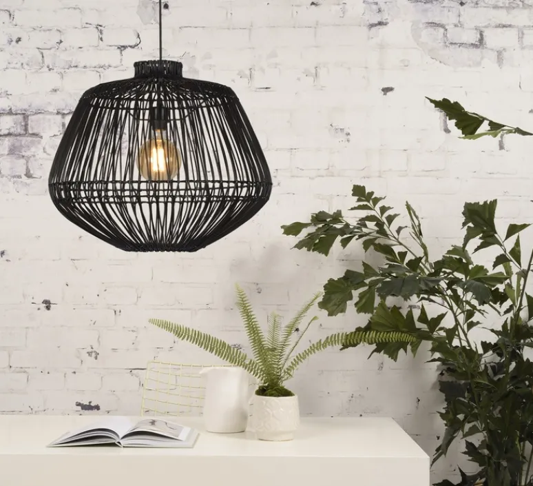 Suspension*Good&Mojo Suspension, Madagascar, , Ø50cm, H50cm - rotin noir