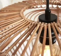 Suspension, Madeira, naturel, Ø48cm, H30cm - It's about Romi