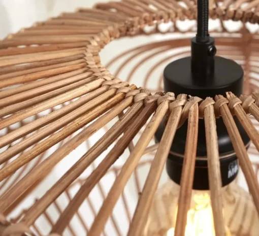 Suspension, Madeira, naturel, Ø48cm, H30cm - It's about Romi