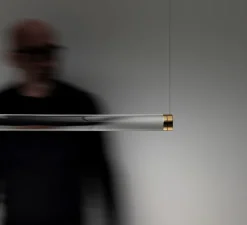 Suspension, Magia, or poli, LED, dim, 3000K, 1312 lm, L140cm, H5,7cm - Davide Groppi
