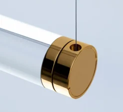Suspension, Magia, or poli, LED, dim, 3000K, 1312 lm, L140cm, H5,7cm - Davide Groppi