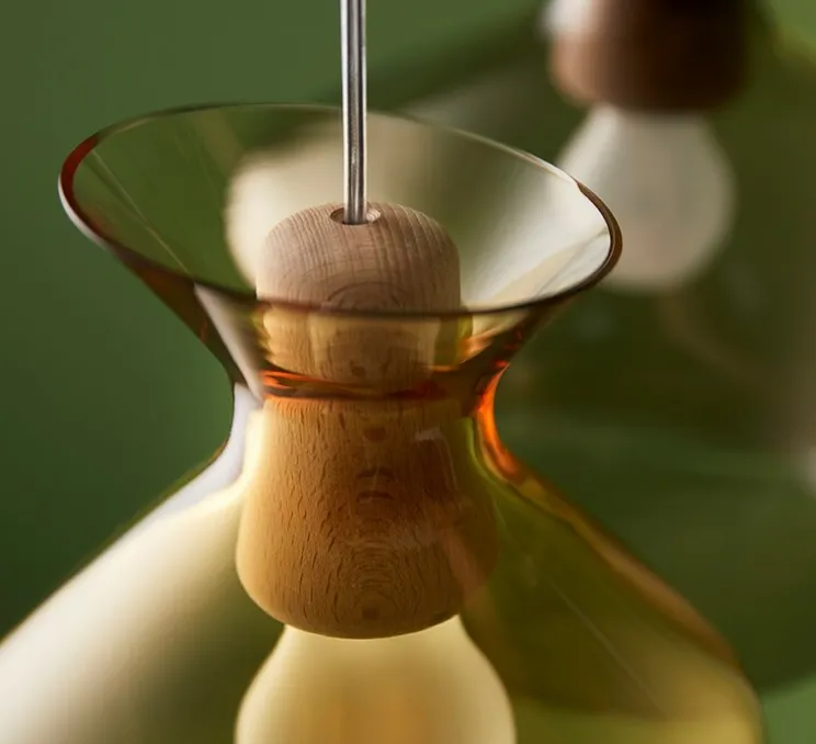 Suspension, Malvasia, ambre, LED, Ø15cm, H41,5cm - Fabbian