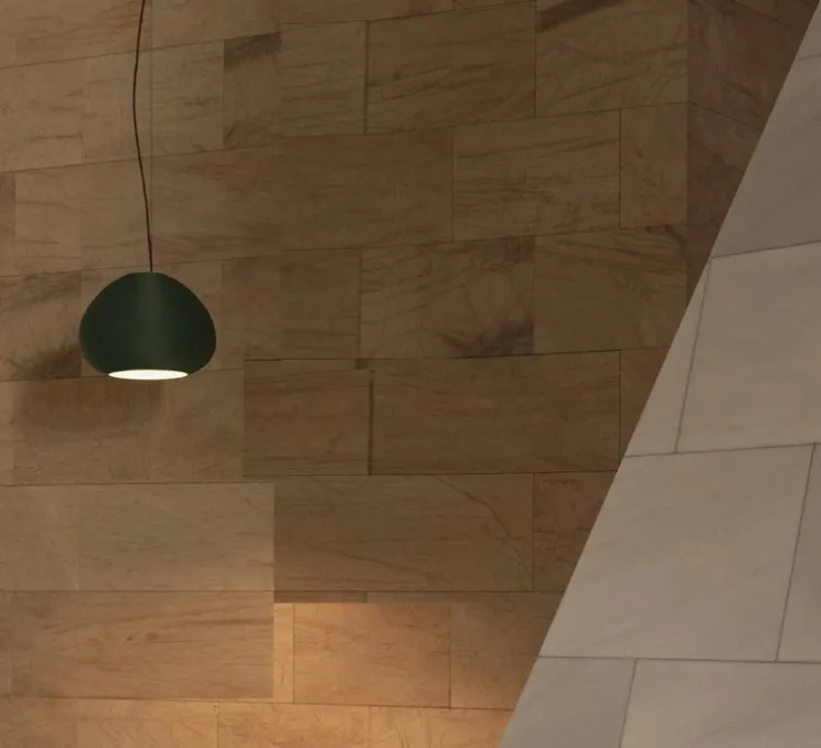 Suspension, Mar H340, vert émeraude, Ø45,5cm, H34cm - Faro