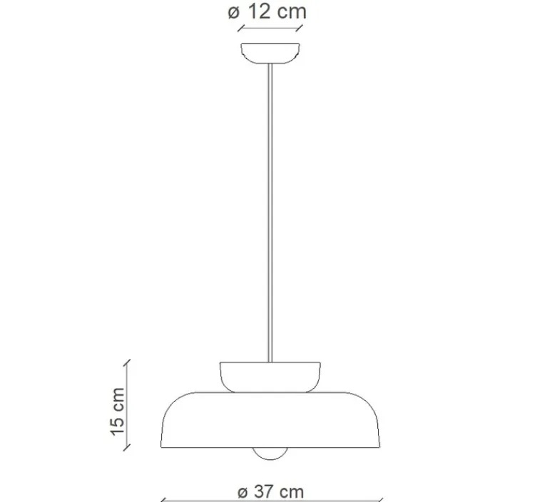 Suspension*Ferroluce Suspension, Maracana C2745, , Ø37cm, H15cm - bleu, orange