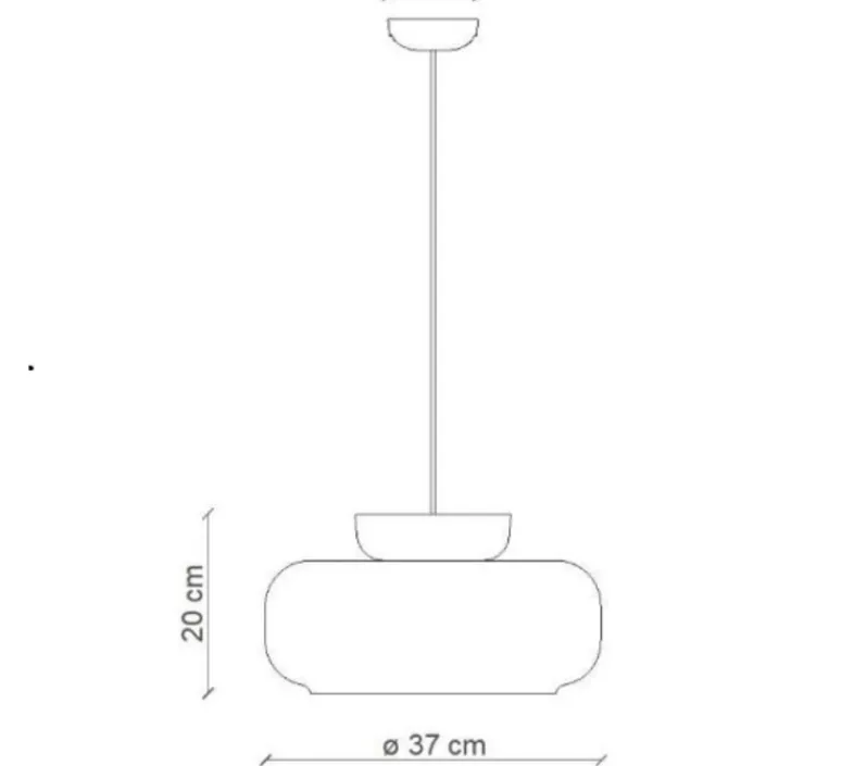 Suspension*Ferroluce Suspension, Maracana C2741, , Ø37cm, H20cm - orange, marron