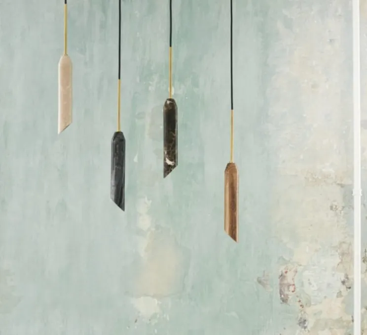 Suspension, Marble Art, Dorée, Ø5cm, H55cm - Design by us