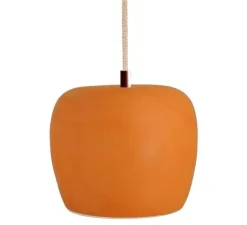 Suspension*Nexel Suspension, Marcel, , avec câble tressé jute, Ø20cm, H20cm - terracotta