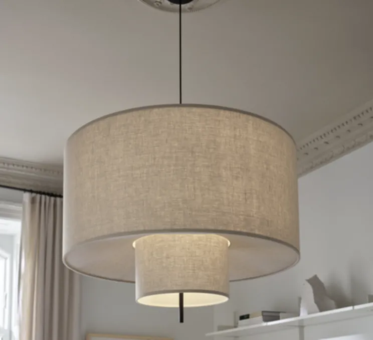 Suspension, Margin, beige, IP22, Ø88cm, H79cm - New Works