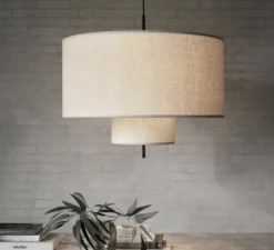 Suspension, Margin, beige, IP22, Ø88cm, H79cm - New Works