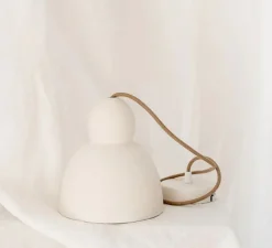 Suspension, Marius, Blanc mat, Ø17cm, H20cm - Oustao