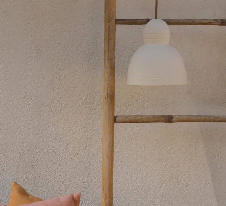 Suspension, Marius, Blanc mat, Ø17cm, H20cm - Oustao