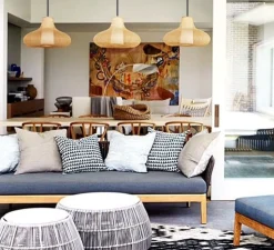 Suspension, May S, naturel, Ø70cm, H42cm - Ay Illuminate