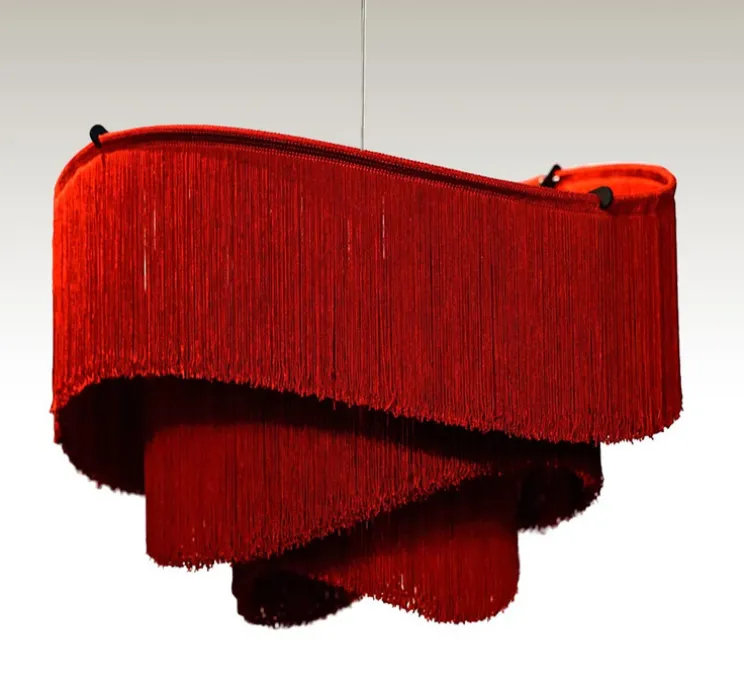 Suspension, Maya, rouge, Ø50cm, H36cm - Fraumaier