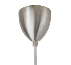 Suspension, Medium Check, Stripe, Crystal Rowan 22, transparent, argent, Ø22cm, H22cm - Ebb and Flow