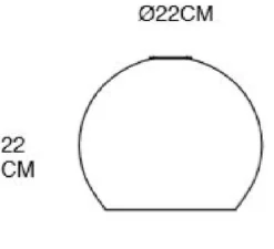 Suspension, Medium Check, Stripe, Crystal Rowan 22, transparent, argent, Ø22cm, H22cm - Ebb and Flow