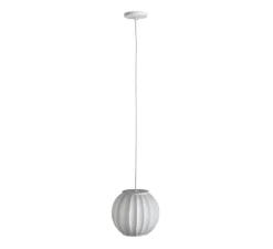 Suspension, Mei, blanc, abat-jour A, structure blanche, Ø18cm, H16,5cm - Carpyen