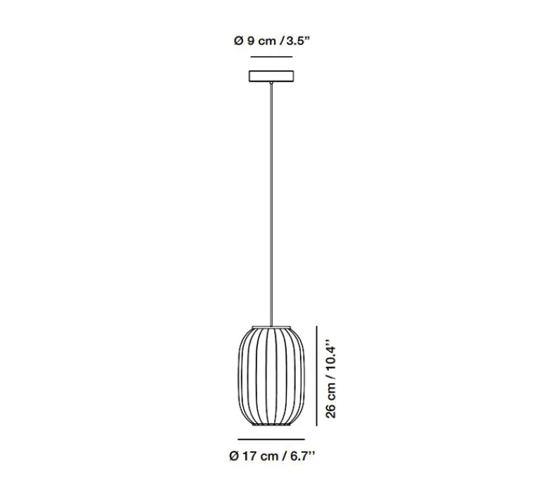 Suspension*Carpyen Suspension, Mei, structure noire et abat-jour blanc B, Ø17cm, H26cm - structure noir et abat-jour blanc B