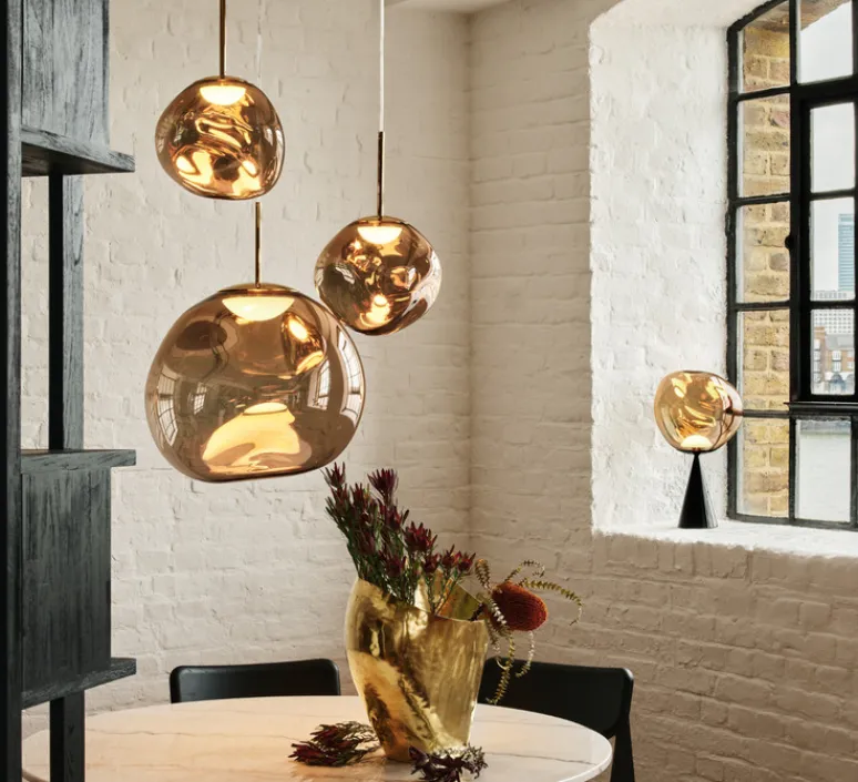 Suspension*Tom Dixon Suspension, Melt Mini, , LED, dim, 3000K, 800lm, Ø28cm, H27cm - bronze