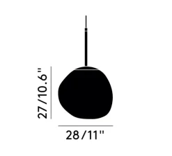 Suspension, Melt Mini, cuivre, LED, 3000K, 800lm, Ø28cm, H27cm - Tom Dixon