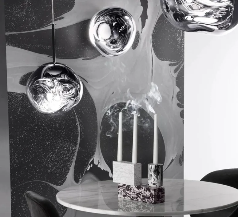 Suspension*Tom Dixon Suspension, Melt Mini, , LED, 3000K, 800lm, Ø28cm, H27cm - fumé