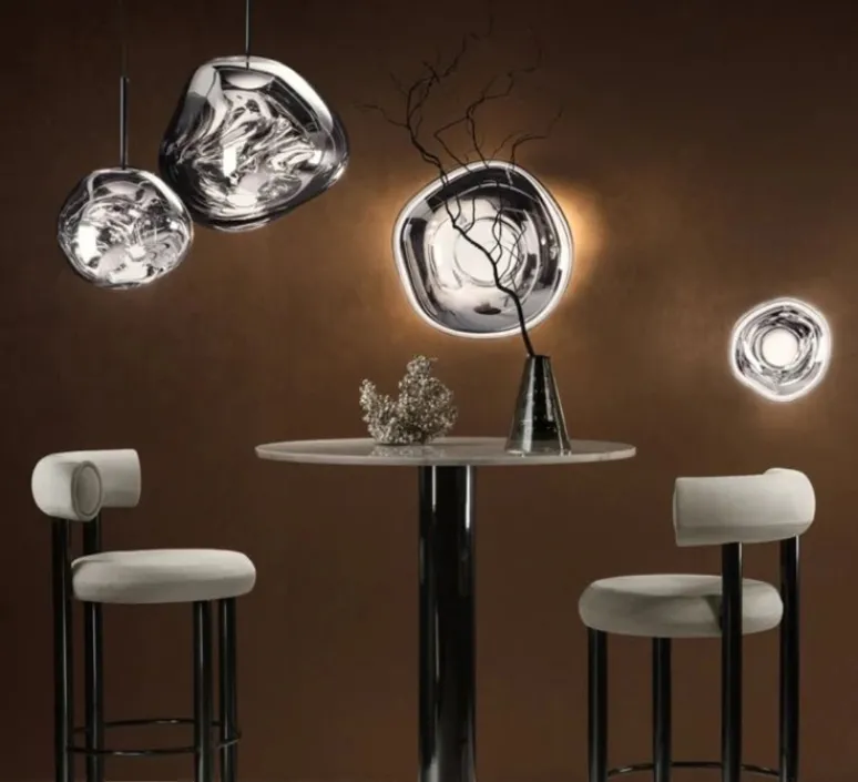 Suspension*Tom Dixon Suspension, Melt Mini, , LED, 3000K, 800lm, Ø28cm, H27cm - fumé