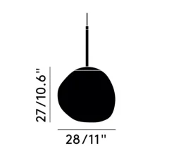 Suspension, Melt Mini, or, LED, 3000K, 800lm, Ø28cm, H27cm - Tom Dixon