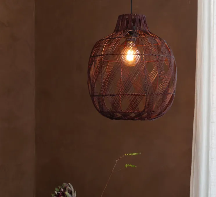 Suspension, Mendoza L, burgundy, Ø40cm, H53cm - Good&Mojo