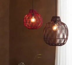 Suspension, Mendoza L, burgundy, Ø40cm, H53cm - Good&Mojo