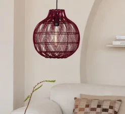 Suspension, Mendoza S, burgundy, Ø35cm, H33cm - Good&Mojo