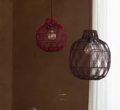 Suspension, Mendoza S, burgundy, Ø35cm, H33cm - Good&Mojo
