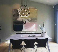 Suspension*Luceplan Suspension, Mesh, D86C551, , LED, 2700k, 1500lm, Ø55cm, H55cm, 1m - noir