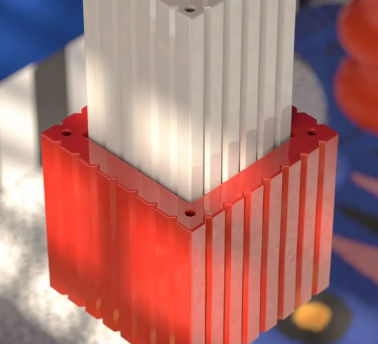 Suspension*Ferroluce Suspension, Metra C2830, , L22cm, H66cm - rouge, blanc, jaune