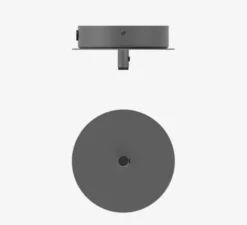 Suspension*Nuura Suspension, Miira 1 large, noir, globe opalin, Ø20cm, H35,3cm - noir, blanc opalin