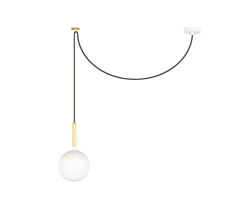 Suspension, Mine, blanc, Ø18,5cm, H18,5cm - Faro