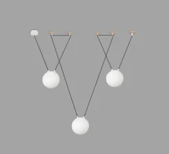 Suspension*Faro Suspension, Mine Space 3L, , LED, Ø18,5cm, H18,5cm - blanc