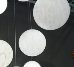 Suspension*Slide Suspension, Mineral, , Ø30cm - blanc, gris