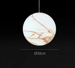 Suspension*Slide Suspension, Mineral, , Ø30cm - blanc, rouge